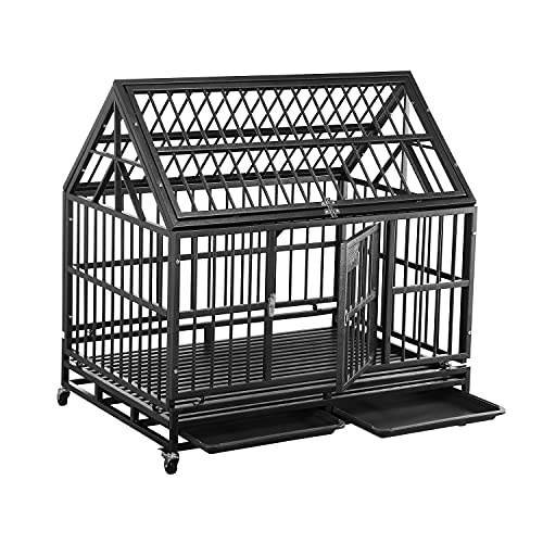 Heavy Duty Dog Cage Crate Kennel Strong Metal