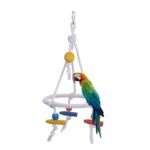 Cockatiel Cage Hammock Swing Toy Round Cotton Rope