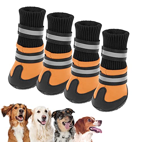 SUNFURA Lightweight Dog Boots Winter Dog Shoes