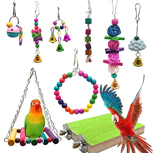 Parrot Bird Swing Chewing Toys