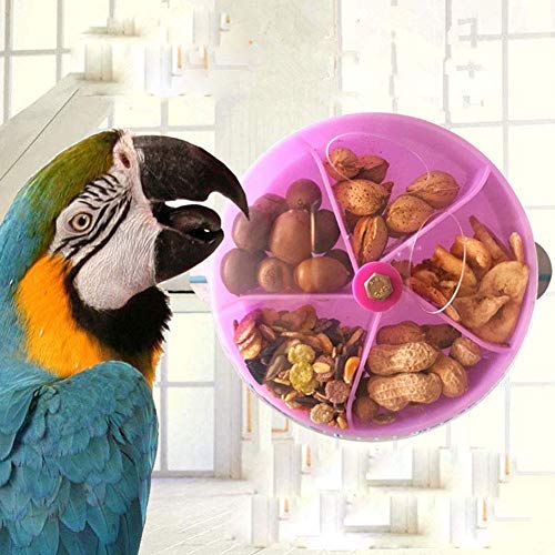 Bird Parrot Toy Creative Seed Food Ball Rotate Wheel Intelligence Growth