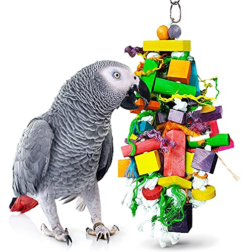 Parrot Wooden and Rope Chewing Toy