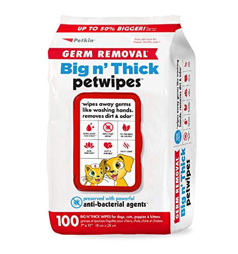 Thick Extra Large Pet Wipes for Dogs, Cats