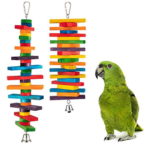 MEWTOGO 2Pcs Bird Parrot Chewing Sticks Toys