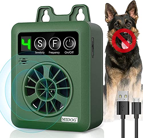 Ultrasonic Dog Bark Deterrent with 4 Adjustable Ultrasonic Level