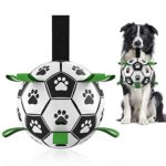 Dog Toys Soccer Ball with Grab Tabs