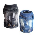 SILD Pet Clothes Dog Jeans Jacket Cool Blue