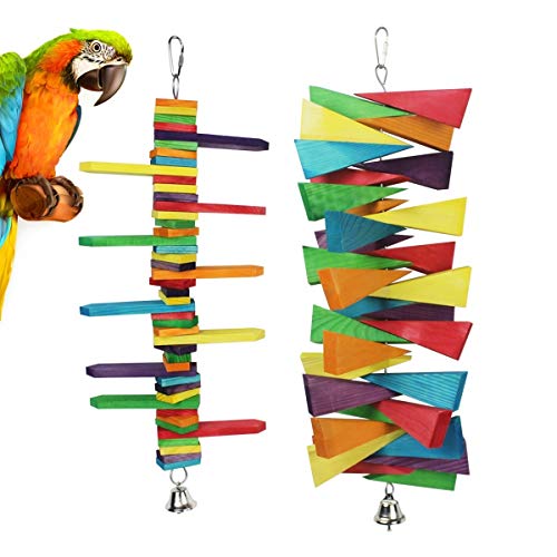 Toys Bird Chewing Stick Toy Natural Wooden Blocks