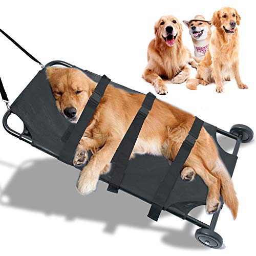 Pet Transport Trolley Animal Gurney Foldable