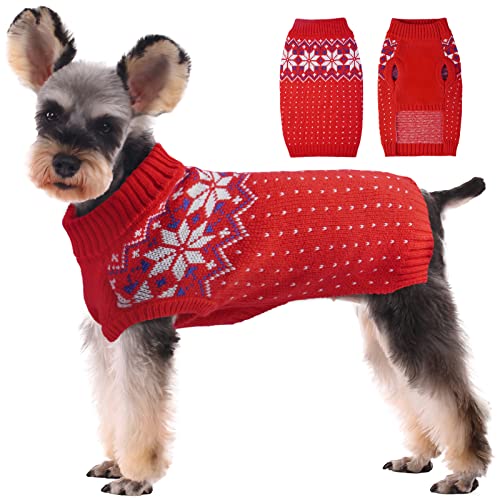Holiday Christmas Snowflake Pet Warm Sweater