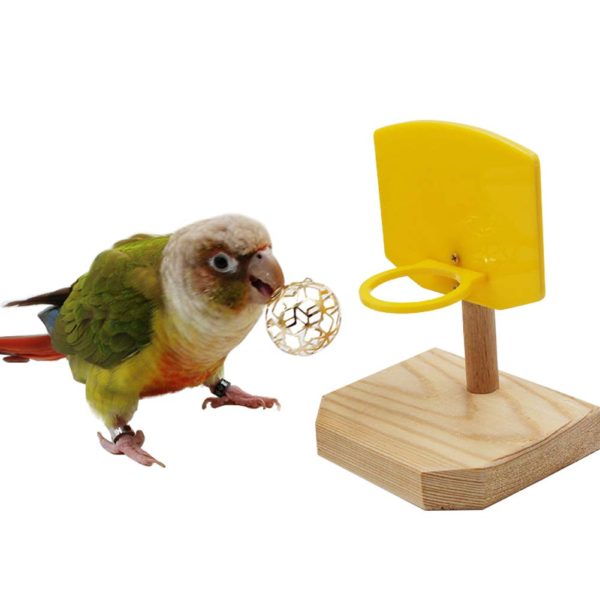 QBLEEV Bird Basketball Toy, Bird Chew Ball Foraging Toys