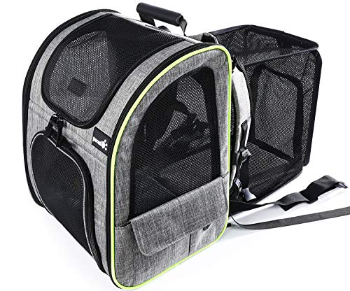 Pet Carrier Backpack Expandable with Breathable Mesh for Small Dogs Cats Puppies
