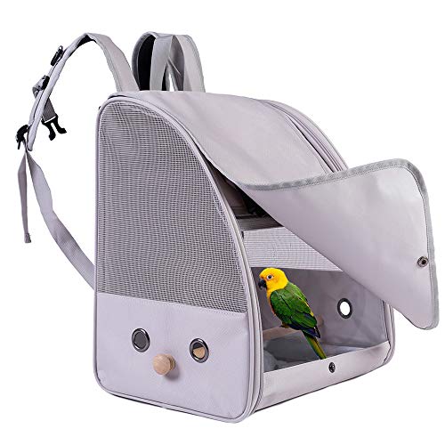 C&L Bird Carrier Backpack with Stand Perch