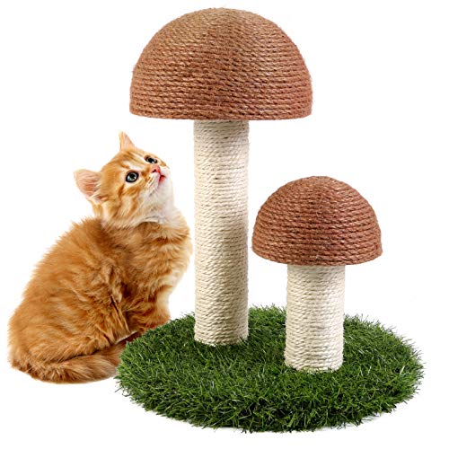 Mushroom Natural Durable Sisal Board Scratcher for Kitty’s