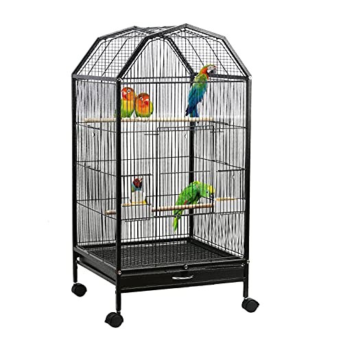 Large Finch Bird Cage with Stand Metal