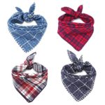 Reversible Square Dog Scarves, Dog Kerchiefs