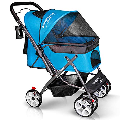 Folding Pet Stroller Wagon for Dogs/Cats