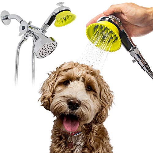 Dog Wash Kit for Shower with Splash Guard Shield