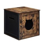 Hidden Litter Box Enclosure Cabinet with Single Door