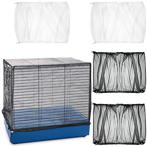 Adjustable Skirt Birdcage Mesh Net Cover Parrot Cage