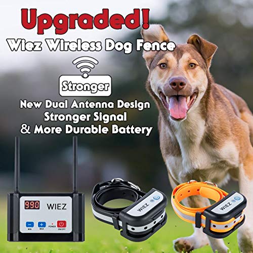 WIEZ Electric Wireless Dog Fence Upgraded