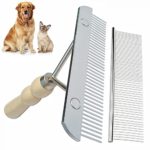 Twellife Dog Rake for Undercoat Long Tooth Dogs Comb