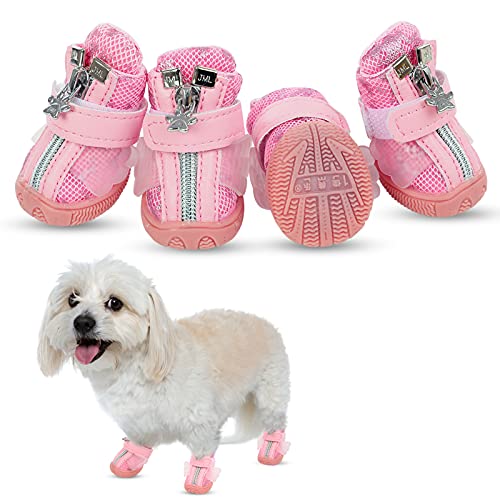 Small Dog Shoes Cute Wings Breathable Dog Boots