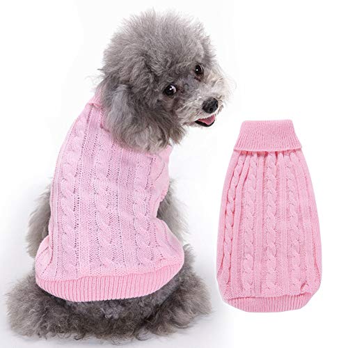 SunteeLong Turtleneck Knitted Dog Sweater
