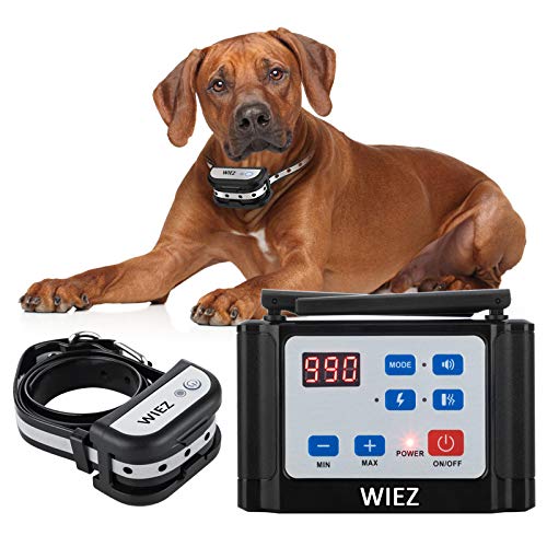 WIEZ Wireless Dog Fence Electric & Training Collar 2-in-1