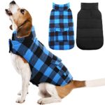 Plaid Dog Jacket Winter Coat