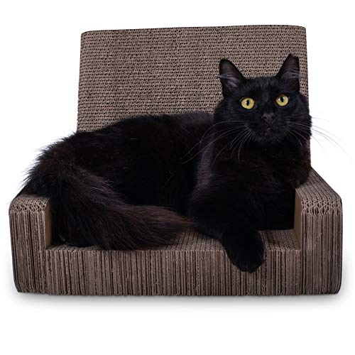 PURRFECT POUCH Luxe Cat Lounger and Cat Scratcher Toy