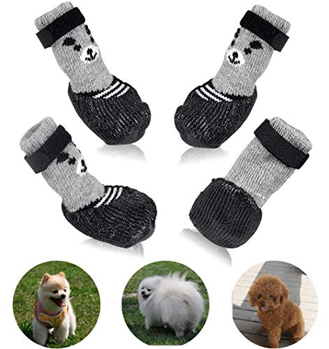 Dog Cat Boots Shoes Socks with Adjustable Waterproof Breathable