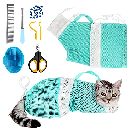Cat Bag for Bathing 8 PCS Set