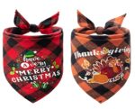 Thanksgiving and Christmas Dog Bandanas