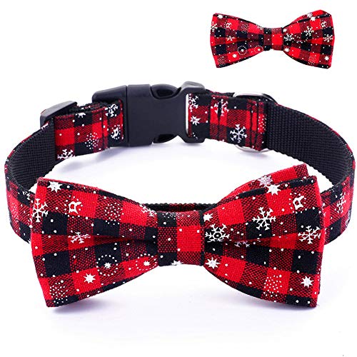 Umisun Pet Basic Collar with Detachable Bow Tie