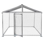 LUCKYERMORE Metal Dog Kennel Outdoor for Large Dog