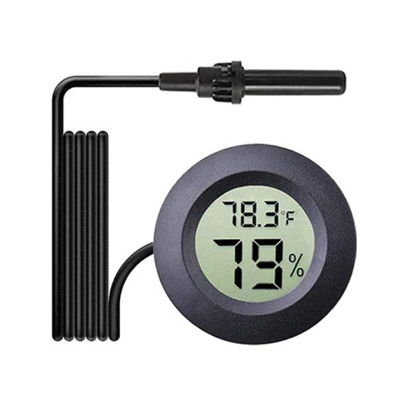 MEGGSI 1-Pack Mini Digital Hygrometer Thermometer Gauge