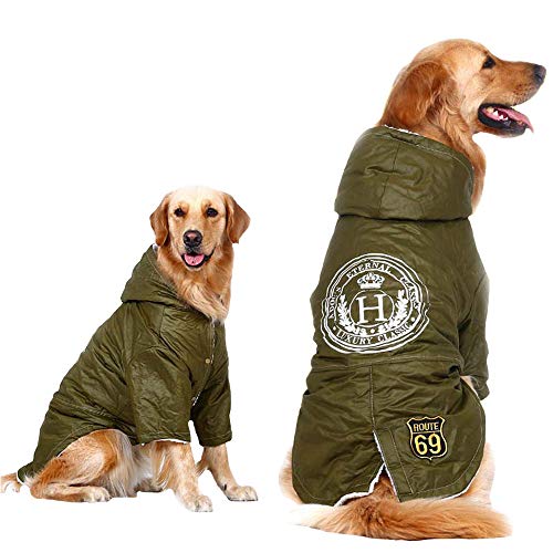 FLAdorepet Windproof Large Dog Jacket Clothes