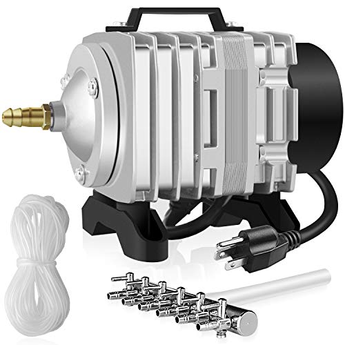 Hydroponics Systems Air Pump, Silver