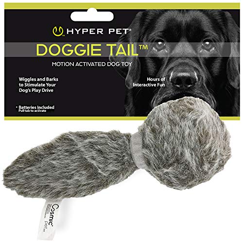 Hyper Pet Doggie Tail Interactive Plush Dog Toys