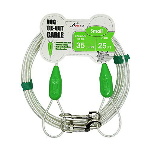 Tie-Out Cable for Small Dogs Up to 35 Pounds