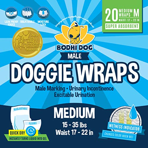 Disposable Dog Male Wraps with Moisture Control