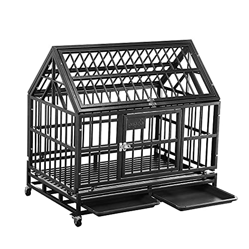Heavy Duty Dog Cage Crate Kennel Strong Metal