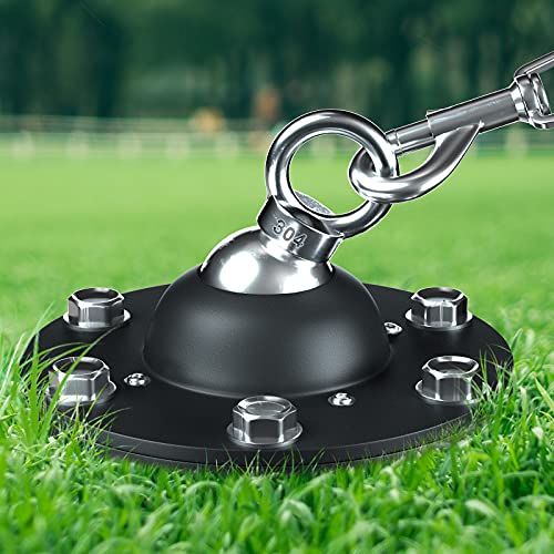 360-Degree Swivel Dog Tie Out Stake with 20ft Cable
