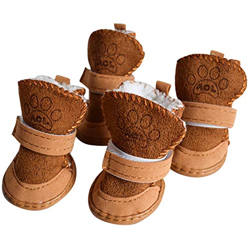 BESUNTEK Warm Winter Little Pet Dog Boots