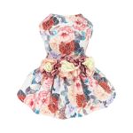 Girl Dog Clothes Doggie Wedding Gown Pet Birthday