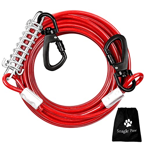 Dog Runner Tie Out Cable Chew Proof
