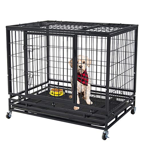 Dog Cage Heavy Duty Strong Metal Wire Crate