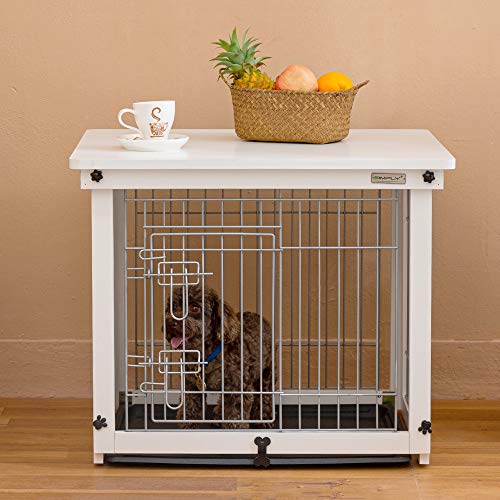 Indoor Pet Crate Side Table for Small Dog
