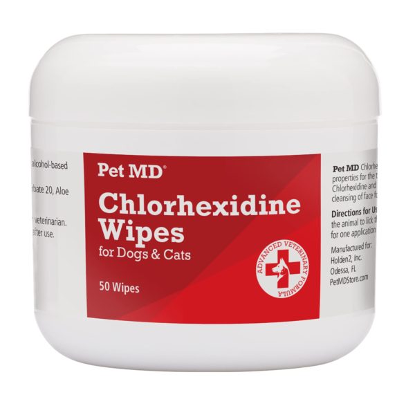 Pet MD Chlorhexidine Wipes with Ketoconazole and Aloe